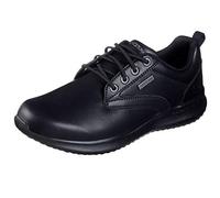 Skechers Men's Delson-Antigo Trainers, Black (Black Leather Bbk), 9.5 UK (44 EU)
