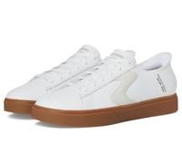 Skechers Men's Eden Lx-Strando Hands Free Slip-ins Sneaker, Weiß/Natur, 13 Wide