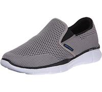 Skechers Men's Equalizer Double Play Slip-On Loafer, Grey, 8.5 W US