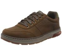 Skechers Herren EVENSTON FANTON Sneaker, Dark Brown Leather, 41 EU