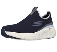 Skechers Men's GOrun Elevate-Athletic Slip-On Workout Running Shoe Sneaker with Cushioning, Navy/Grey, 12.5