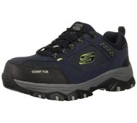 Skechers Men's Greetah Construction Shoe, Navy/Black, 10 W US