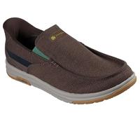 Skechers Men's John Deere Mesh Moc Toe Dual Gore Slip-ins, Melson 2.0 Chaz Loafer, Choc, 45 EU