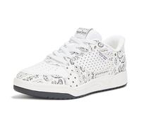 Skechers Men's Koopa-Court Paisley Sneaker, Weiß/Schwarz, 5