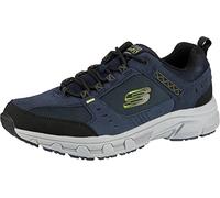 Skechers Men's Oak Canyon Sneakers, Blue (Navy Lime Nvlm), 13 (48.5 EU)