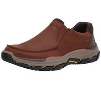 Skechers Men's, Relaxed Fit: Respected - Catel Slip-On - Wide Width Dark Brown 10 W
