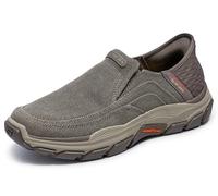 Skechers Men's Respected-Holmgren Slip-in Loafer, Taupe, 10 Wide