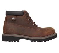 Skechers Herren Sergeants Verdict Kurzschaft Stiefel, Dark Brown Waterproof Crazyhorse Leather, 43 EU