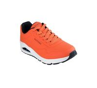 Sneaker SKECHERS "Uno - Stand on Air", Herren, Gr. 48,5, orange, Lederimitat, sportlich, Schuhe, Freizeitschuh, Halbschuh, Schnürschuh mit Air-Cooled Memory Foam, Topseller (56735810-48,5) orange