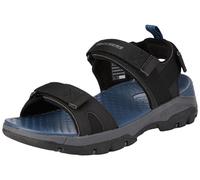 Skechers Herren Tresmen Sandalen, Schwarzes Mesh-Synthetik, 44 EU