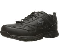 Skechers Mens Work Relaxed Fit Dighton Slip Resistant Sneaker,Black,US 8.5 W