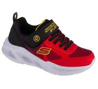 Sneaker SKECHERS KIDS "SKECHERS METEOR-LIGHTS" Gr. 27, rot (rot, schwarz) Kinder Schuhe (60829003-27) rot, schwarz