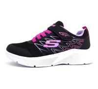 Skechers Microspec-Bold Delight Sneaker für Kinder, schwarz/pink, 35 EU