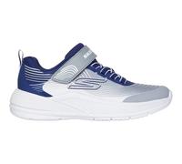 Skechers Jungen Microspec Advance Turnschuhe, Navy, Gray, & White Textile/Navy Synthetic, 28 EU