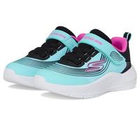 Skechers Jungen Mädchen Microspec Advance Sneaker, Aqua/Purple, 24 EU