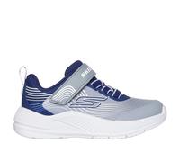Skechers Sneaker Microspec Advance Kinder Größe 24 Navy/Grau Lederimitat/Textil Gummizug waschbar