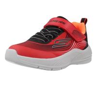 Skechers Microspec Advance Sneaker in Rot/Schwarz, Größe 21, in der Maschine waschbar