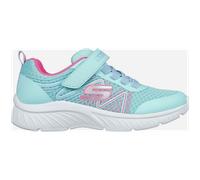Skechers Kids Girls Microspec Plus-Swirl Sweet Sneaker, Aqua/Pink, 10.5 Little Kid