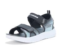 Skechers Jungen Microspec-Splash Shoes in Schwarz/Silber, Größe 32