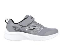 Skechers Jungen Microspec Texlor Sneaker, Gray Textile Black Textile Trim, 34 EU