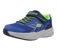 Skechers Microspec Tread Sportschuhe EU 33 Blue&Silver Synthetic / Blue Textile / Lime&Silver Trim