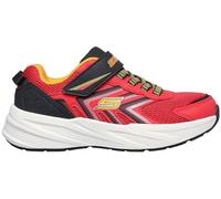 Sneaker SKECHERS "MICROSPEC TREAD", Kinder, Gr. 37, rot (rot, schwarz), Lederimitat, Textil, kontrastfarbene Details, sportlich, Schuhe, Freizeitschuh mit Klettverschluss, Größenschablone zum Download