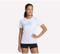Skechers Motion Shorts Sleeve T-Shirt in Weiss, Größe 2XL