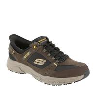 Skechers Oak Canyon Consitent Winne Herren-Sneaker zum Reinschlüpfen, Braun/Schwarz, 39.5 EU