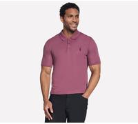 Skechers Off Duty Polo in Braun/Burgandy, Größe 2XL