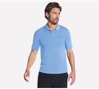 Skechers Off Duty Polo in Weiss/Violett, Größe Groß