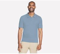 Skechers Off Duty Polo T-Shirt in Blau/Violett, Größe Medium