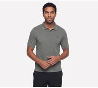 Skechers Off Duty Polo T-Shirt in Grau, Größe Groß