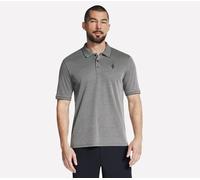 Skechers Off Duty Polo T-Shirt in Grau, Größe Klein