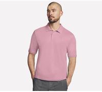 Skechers Off Duty Polo T-Shirt in Grau/Rosa, Größe Groß