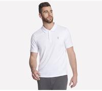 Skechers Off Duty Polo T-Shirt in Weiss, Größe Medium