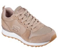 Sneaker SKECHERS "OG 85 - GOLDN GURL", Damen, Gr. 42, braun (hellbraun), Synthetik, Textil, Veloursleder, Schuhe Sneaker, Schnürschuh, Original-Retro-Jogginschuh mit Air-Cooled Memory Foam (56834929-4