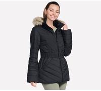 Skechers On-The-GO GO SHIELD Cozy Fit Belted Parka Top in Schwarz, Größe Klein