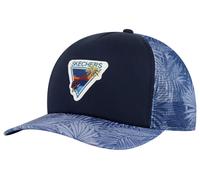 Skechers Palm Patch Trucker Hat in Blau/Grau