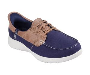 Skechers Palmilla Textil Damen Bootsschuhe in Marineblau EU 38 / UK 5