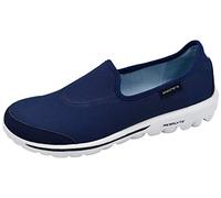 Skechers Performance Damen Go Walk Schlupfschuh, Marineblau/Weiß, 40 EU