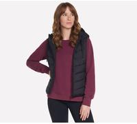 Skechers Performance Elite Cozy Fit Hooded Vest in Schwarz, Größe Groß
