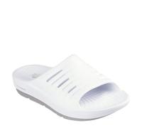 SKECHERS Performance GO Recover Refresh Arch Fit Slide, Weiß/Grau, 11