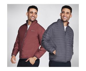 Skechers Performance Go Shield Altitude Wendeweste Herren Schwarze Daunenjacke L