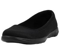 Skechers Damen GO Walk LITE Ballerinas, Schwarz, 38 EU