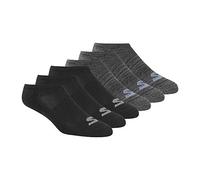 Skechers Performance Womens 6 pairs Invisible no show Socks, Black/Gray, Shoe Size 5-9.5