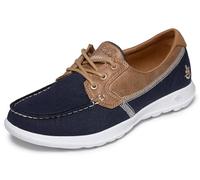 Skechers Performance Women's Go Walk Lite-15430 Wide Boat Shoe,Navy,12 W US