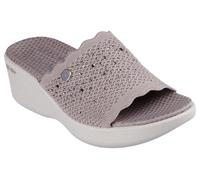 Skechers Pier-LITE Light Essence Flache Sandalen für Damen, Taupe, 37 EU