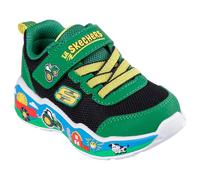 Skechers Jungen Play Scene Barn-Squad Buddies Sports Shoes,Sneakers, Green Black, 26 EU