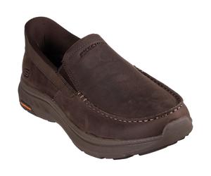 Skechers Pollard Osgood Leder Herren Cocoa Slipper EU 44.5 / UK 10