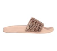 Skechers Damen POP UPS New Spark Slides, Rose Gold Canvas/Rhinestone Trim, 36 EU